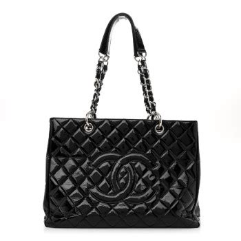 chanel gst price 2020|CHANEL Patent Quilted Grand Shopping Tote GST Black.